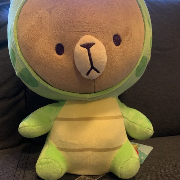 Milk and Mocha Bear Plush SET Turtle Mocha 12" Bunny Milk 14" Inch Bear NWT - Picture 4 of 8